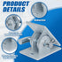 2 Pack Stationary Dock Connector Hinge Kit | Galvanized Dock Hardware Brackets | Heavy-Duty Dock Parts for Connect Dock