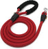 Dog Leash, Braided Rope Traction, Walking Training Lead for Medium/Large Dogs (1/2", 6FT, Red)