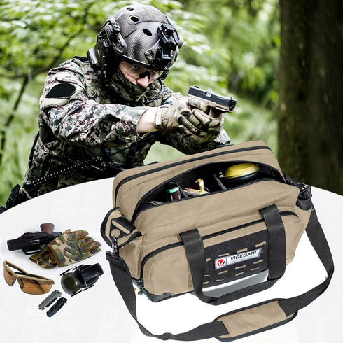 Pistol Range Bag, Tactical Gun Case for Handguns, Ammo Bag, Shooting Accessories