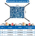 2 Pieces Reversible Cat Hanging Hammock - Soft Breathable Pet Cage Hammock with Adjustable Straps for Cats & Small Dogs