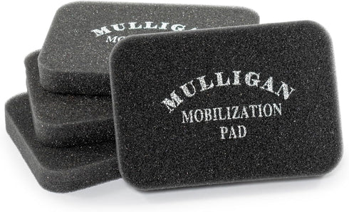 OPTP Mulligan Mobilisation Pads, Set of Four Positioning and Balance Foam Pads, 6" x 4", Black