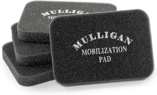 OPTP Mulligan Mobilisation Pads, Set of Four Positioning and Balance Foam Pads, 6" x 4", Black