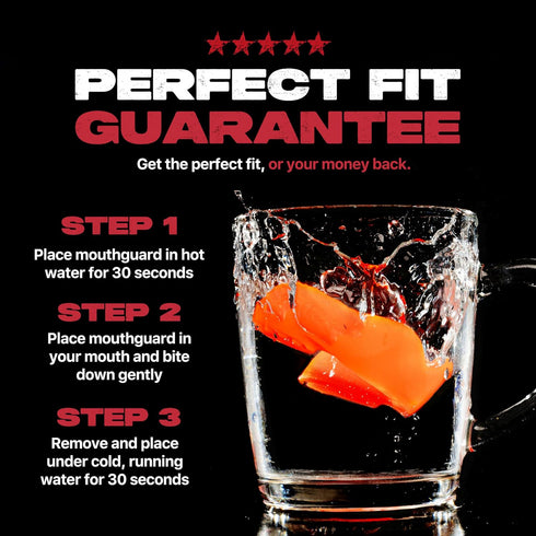 SAFEJAWZ Sports Mouthguard Slim Fit, Adult and Junior Mouth Guard with Case for Contact Sports (Junior <11 Years)
