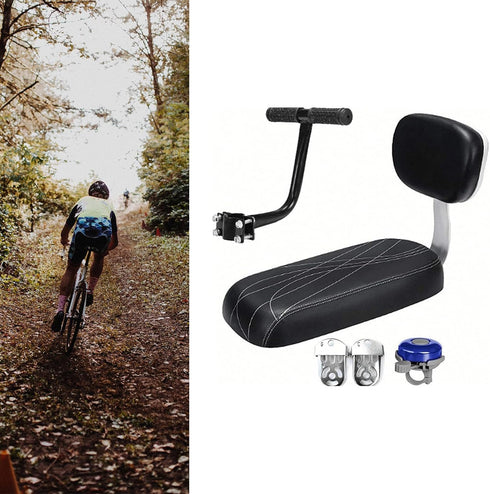 YZYDF Set, Bicycles Rear Seats Cushion Armrest Footrest Kids Child Carriers Bicycles Baby Seats with Armrest & Backrest