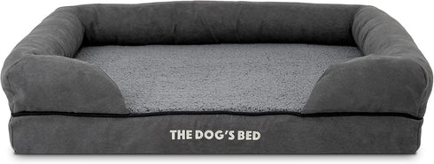 Replacement Outer Cover ONLY for The Dog's Bed, Washable Plush Fabric, Medium Size, Grey Plush