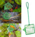 4 Pack Fine Quick Catch Mesh Nylon Fishing Nets with Plastic Handle for Fish Tank - Green (3in, 4in, 5in, 6in)