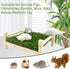 FlidRunest Wooden Rat Foraging Toys, Artificial Grass Foraging Mat for Rats, Safe Rats Enrichment Toys Activities