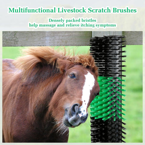 JOINSI 1PCS Livestock Scratching Brush Kit, Cattle and Horse Massage Grooming Brush, Itch Relief for Goat, Sheep