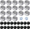 18 Pack Dog Scent Work Tins Training Kit - Magnetic Dots and Containers for Dogs Training with Metal Box