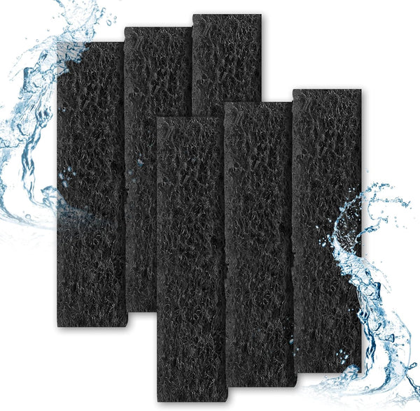 6pcs Filter Pads for Aqueon, Carbon Filter Pads for Fish Tank, Ammonia & Phosphate Reducer for Aquarium