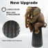 LOCYOP 18.1" 600LBs Portable Stool with Swivel Cushion Bag&Carabiner,H Collapsible More Sturdy and Lightweight Camping