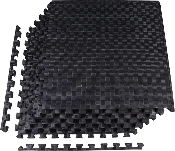 Elevon Puzzle Exercise Gym Flooring Mat, EVA Interlocking Foam Tiles Workout Mat