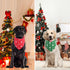 2PCS, Christmas Dog Bandanas XLarge for Dog, Triangle Reversible Holiday Bandana for Boy Girl, Bibs Accessories