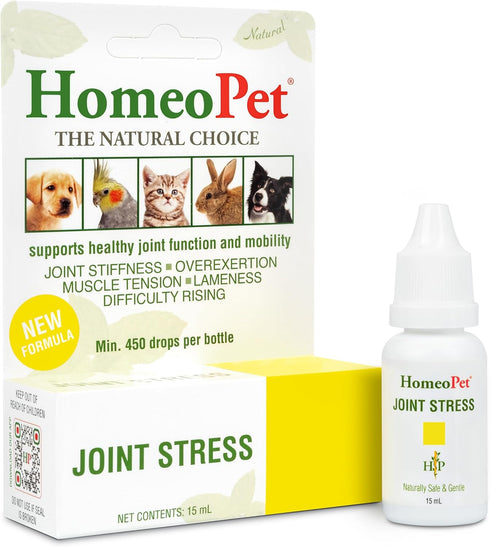 HomeoPet Joint Stress, Joint Support for Dogs and Cats, 15 Milliliters