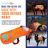 Reflective Dog Vest, Hi-Visibility Fluorescent Blaze Orange Vest to Protect Your Dog from Motorists & Hunting Accidents