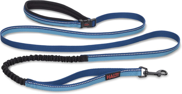 HALTI Active Leash, Award-Winning Bungee Dog Leash with Neoprene Padded Belt & Lead for Medium & Large Dogs, Blue