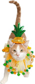 Pet Krewe Pineapple Hat and Collar, Fits Small, Medium, Large, Extra Large Dogs - Perfect for Halloween, Parties, Gifts
