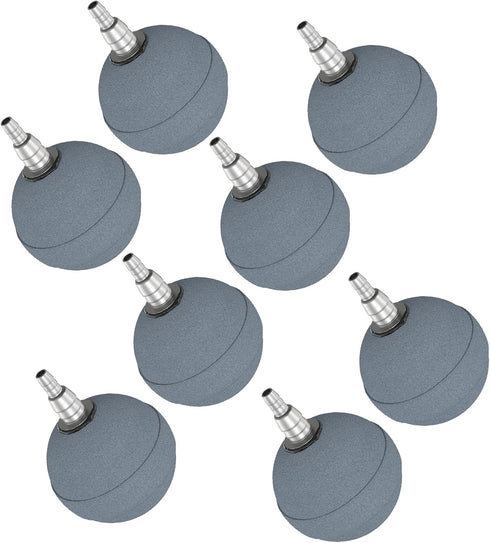 Pawfly 8 Pack 2 Inch Aquarium Air Stone Ball, Airstones for Fish Tank, Hydroponics, Pond, and DWC Reservoir