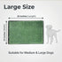 35"x23" 3 Dog Grass Pad with Tray Large Dog Litter Box, Artificial Grass for Dogs Potty with Disposable Mats & EVA