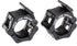 Power Systems Lock-Jaw Olympic Barbell Collar for Olympic Bars, 2-Pack, Black