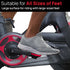 Peloton Bike Compatible Pedals for Regular Shoes, Extra Large Fit Replacement Adapter, Flat Platform Clipless Exercise