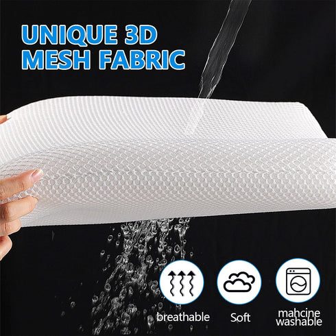3D Esme L&H Portable Seat Cushion, Breathable Fabric Foldable Seat Cushion for Stadium Bleachers/Airplane Travel; Soft