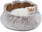 Jiupety Cozy Comfy Dog Bed with Standing Paws, Upgraded Soothing Donut Bed for Dogs, Gray M Size 22”X22” X6”