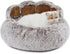 Jiupety Cozy Comfy Dog Bed with Standing Paws, Upgraded Soothing Donut Bed for Dogs, Gray M Size 22”X22” X6”