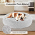 Dog Bed, Cat Calming Bed, Faux Fur Pillow Pet Donut Cuddler Round Plush Bed for Large Medium Small Dogs