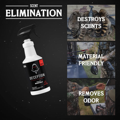 Hunting Field Spray - 32oz Scent Remover Bottle for Clothing Safe Odor Control