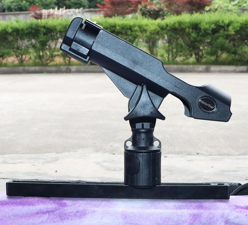 New Upgrade 360 Degrees MiniPort Fishing Rod Holder with Mini Rod Holder,Rod Holder with Track Mounting Base Kit with Installation Accessories and Tools
