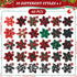 60 Pcs Plaid Dog Collar Flowers, Bulk Pet Flower Collar Bow Ties for Small Medium Large Dogs and Cats