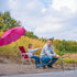 Generic Folding Beach Chairs, Outdoor Picnic Portable Chair with Removable Umbrella, Camping Chair for Patio, Pool