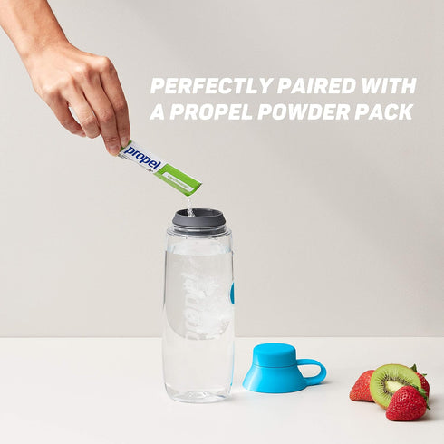 Propel 20oz Reusable Bottle, BPA Free, Impact Resistant with On-The-Go Strap, Dishwasher Safe