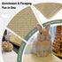 2-Pack 16x12 Inch Rabbit Scratching Pad with Non-Slip Grip, Natural Sisal Bunny Scratch Mat & Chew Toy for Rabbits