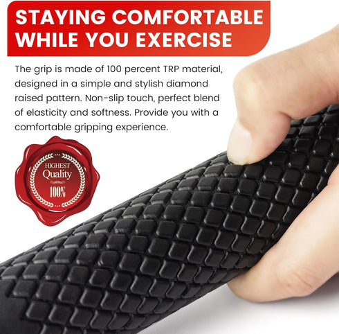 Ultra Heavy Duty Exercise Handles, Cable Gym Equipment Attachment with Non-Slip Comfort Grips