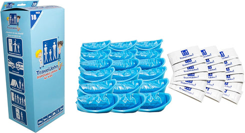 TravelJohn (TJ1H) 18 Pack Jr. Disposable Urinal