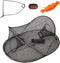MEOU Collapsible Crawfish Crab Trap 24"x18"x8", Fishing Accessories Multi One Size