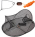 MEOU Collapsible Crawfish Crab Trap 24"x18"x8", Fishing Accessories Multi One Size