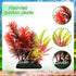 Aquarium Decorations Plants with Resin Coral, 12 pcs Fish Tank Accessories, Fish Tank Decorations Small Plants Plastic, Aquarium Decor Artificial Plant by QUOZUO