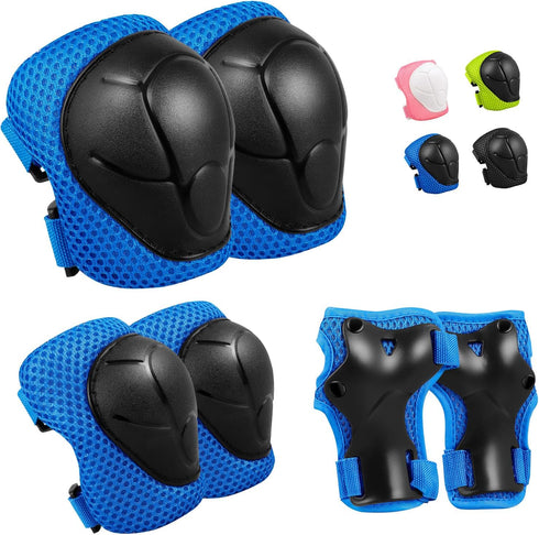Kids/Youth Protective Gear Set - Knee Pad, Elbow Pads, Wrist Guards 3 in 1 for Skating, Cycling, Rollerblading