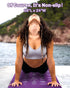 Upgrade Instructional Yoga Mat with 75 Poses Printed, 6mm Travel Mat with Bag, Purple & Blue