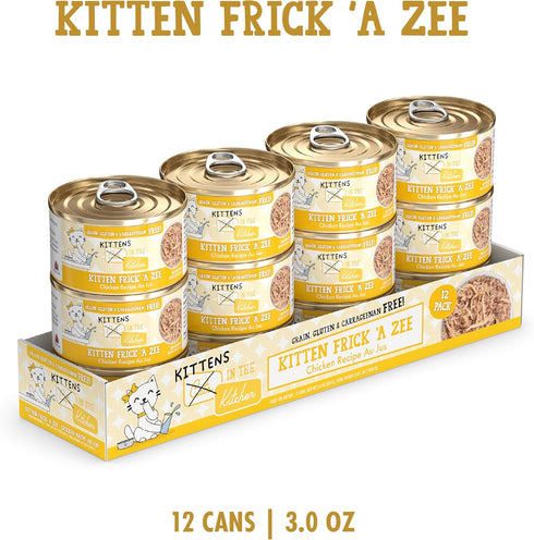 Weruva Cats in The Kitchen Kitten, Kitten Frick 'A Zee, 3oz Can, Pack of 12