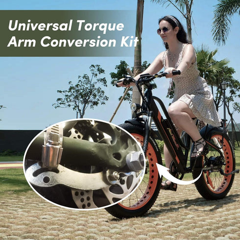 Universal Torque Arm for Electric Bicycle | e-Bike Tool for Front or Rear Hub Motors and Mid Drive Maintenance