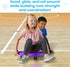 hand2mind Red Indoor Scooter Board with Handles, Sit Down Floor Scooter, Gym Activities for Kids, Indoor Sport Recess