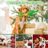 Plush Squeaky Dog Toy with Crinkle Paper and Tug of War Handle for Small Medium Large Dogs