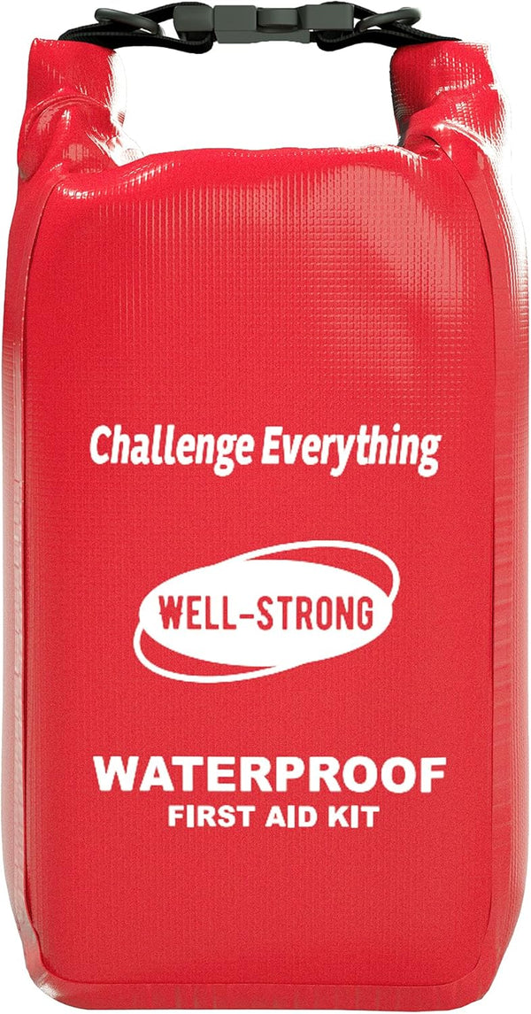 Waterproof First Aid Kit Roll Top Boat Emergency Kit with Waterproof Contents for Fishing, Kayaking
