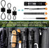 Waydress Molle Accessories Tactical Backpack Webbing Attachments Straps Clip Kit, 3 Sizes