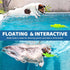 Dog Floating Toy, Chew Toy for Aggressive Chewers, Pool Toy with Rope for Interactive Fetch & Play (Dinosaur)