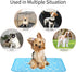 DELIFUR Large Dog Cooling Mat - Self Cooling Pad for Small Medium Dogs, Machine Washable, Blue, Outdoor Use